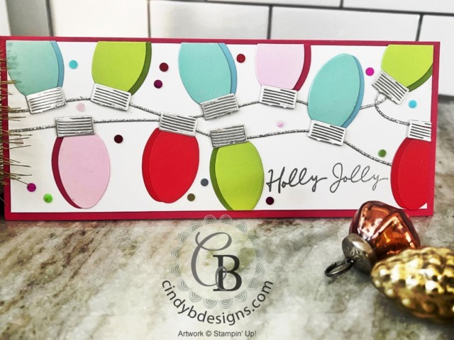 Bold Merry & Bright Suite Collection | Slimline Card - Cindy B Designs
